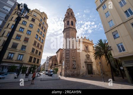 © Jeff Moore Russafa, Valencia. Chiesa di San Valero de Ruzafa (Valencia) Foto Stock