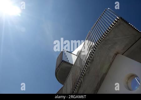 Il Sejlet / piattaforma di osservazione navigata, Esbjerg Strand, Danimarca. Foto Stock