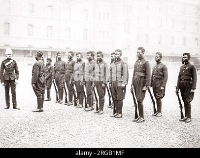 uniforme dell'esercito britannico del 1890 del c. - reggimento coloniale Foto Stock