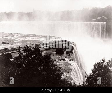 Cascate del Niagara da parte americana, c.1890 Foto Stock