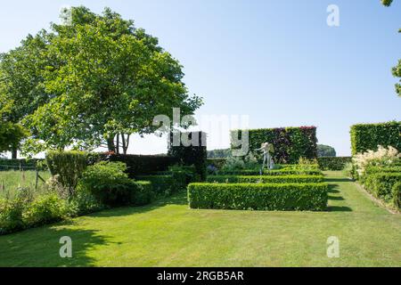 Le terrasses, le Jardins de Maizicourt Foto Stock