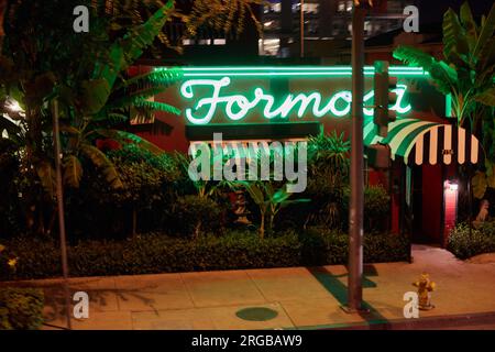 Hollywood, California, USA. 5 settembre 2015. Il Formosa Cafe ha aperto nel 1939. Costruito intorno a un tram rosso costruito nel 1904 (immagine di credito: © Ian L. Sitren/ZUMA Press Wire) SOLO PER USO EDITORIALE! Non per USO commerciale! Foto Stock