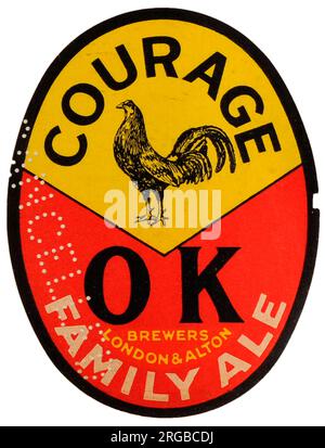 Courage OK Famiglia Ale Foto Stock