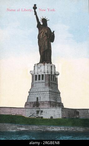 La Statua della libertà - New York Bay, New York City, USA. Foto Stock