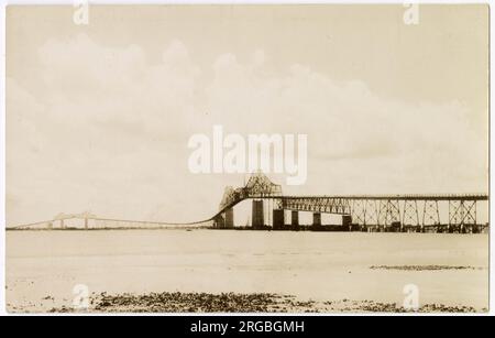 Cooper River Bridge (John P Grace Memorial Bridge), Charleston, South Carolina, USA, aperto nel 1929. Foto Stock