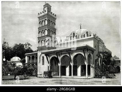 Padiglione Algerino, esposizione universale di Parigi, 1889 Foto Stock