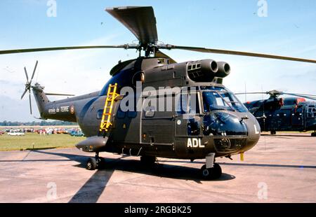 Aviation Legere de lâ Armee de Terre - Aerospatiale SA.330B Puma 'ADL' (msn 1214), al RAF Fairford per l'International Air Tattoo, il 14 luglio 1985. (Aviation legere de lâ armee de Terre - ALAT - Aviazione leggera dell'Esercito francese). Foto Stock