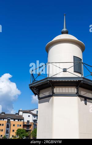 Burntisland Old East Breakwater Lighthouse, Leith, Edimburgo, Scozia, Regno Unito Foto Stock