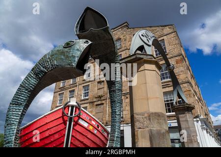 Arch on Dock Place, Leith, Edimburgo, Scozia, Regno Unito Foto Stock