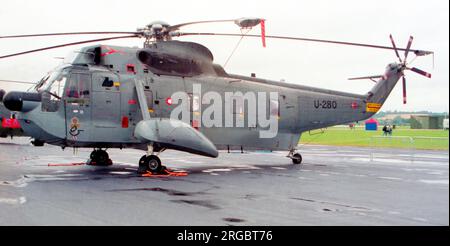 Kongelige Danske Marine - Sikorsky S-61A-1 Sea King U-280 (msn 61-280), di Esk 722, alla Giornata Internazionale dell'aria di Yeovilton del 12 luglio 1996. (Kongelige Danske Marine - Royal Danish Navy) Foto Stock