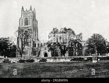 Chiesa di Santa Maria Vergine, Stoke-by-Wayland, Suffolk Foto Stock