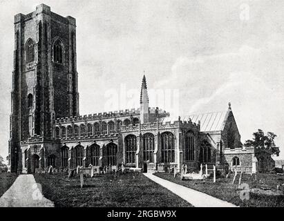 Chiesa di San Pietro e Paolo, Lavenham, Suffolk Foto Stock