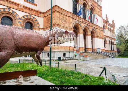 Milano, Italia - 30 marzo 2022: Il Museo di storia naturale di Milano è stato fondato nel 1838 quando il naturalista Giuseppe de Cristoforis donò le sue collezioni al Foto Stock