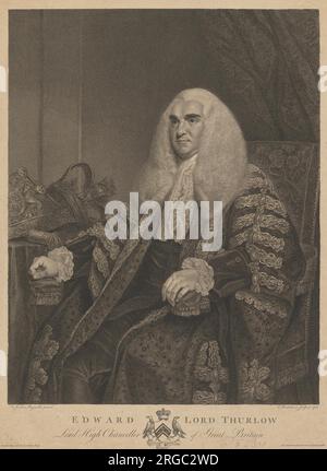 Edward Lord Thurlow 1782 di Francesco Bartolozzi Foto Stock