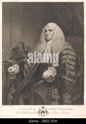 Edward Lord Thurlow 1782 di Francesco Bartolozzi Foto Stock