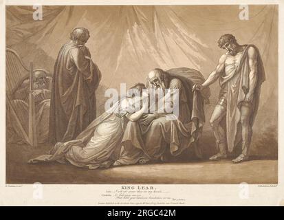 Re Lear, atto 4, scena VII 1794 di Francesco Bartolozzi Foto Stock