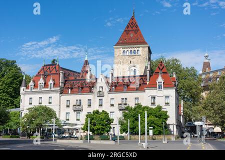 Château d'Ouchy (Hotel), Place du Port, Losanna, Canton Vaud, Svizzera Foto Stock