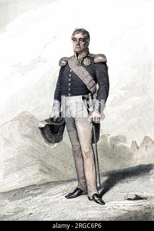 GEORGES MOUTON comte de LOBAU comandante militare francese, marechal de France. Foto Stock