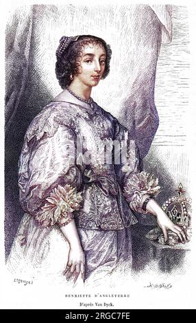HENRIETTA ANNA duchesse d'ORLEANS, figlia di Carlo i d'Inghilterra. Foto Stock
