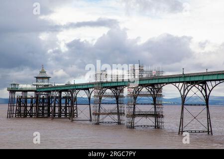 Clevedon Pier, a Clevedon Somerset, Inghilterra Foto Stock