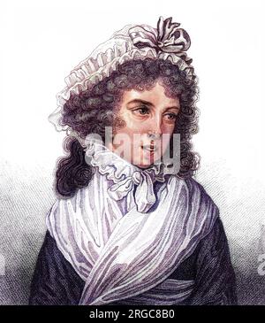 YOLANDE MARTINE GABRIELLE DE POLASTRON, duchesse de POLIGNAC - aristocratico ambizioso e schemante, amico di Maria Antonietta e vittima della ghigliottina. Foto Stock