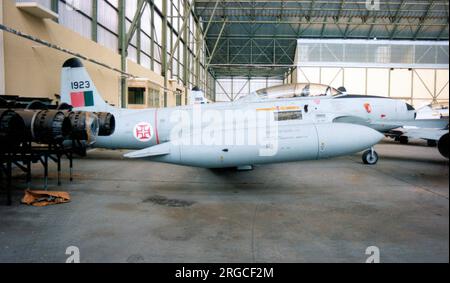 Lockheed T-33A-5-lo Shooting Star 1926 (msn 580-1269, ex 57-540), del Museu do Ar Sintra, a Beja (B.A. 11) (LPBJ), Portogallo. Foto Stock