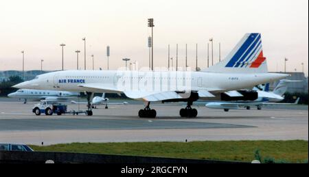 BAC-Aerospatiale Concorde 101 F-BVFA (msn 205), di Air France. Foto Stock