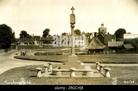 Monumento ai caduti, Finchingfield, Essex Foto Stock