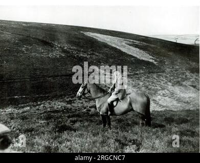 Sir Alfred Munnings (1878-1959), artista, in particolare dei cavalli, e presidente della Royal Academy of Arts Foto Stock