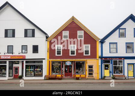 Aziende locali in Water Street nel centro di Saint Andrews, New Brunswick, Canada Foto Stock