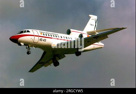 Fuerza Aerea Espanola - Dassault Falcon 900B T.18-4 - 45-43 (msn 74), di Ala 12 - Esc 451. (Fuerza Aerea Espanola - Aeronautica Spagnola). Foto Stock