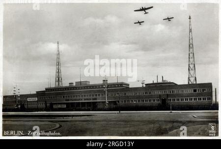 Aeroporto Tempelhof di Berlino, Berlino, Germania. Foto Stock