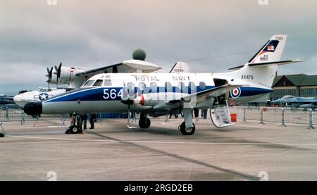 Royal Navy - British Aerospace Jetstream T.2 XX478 / 564 (msn 261) dal 750 Naval Air Squadron del Fleet Air Arm. Foto Stock