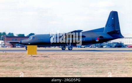 Koninklijke Luchtmacht - Fokker F27-300M troopship C-3 (msn 10150), del 334 Squadron. (Koninklijke Luchtmacht - Royal Netherlands Air Force). Foto Stock