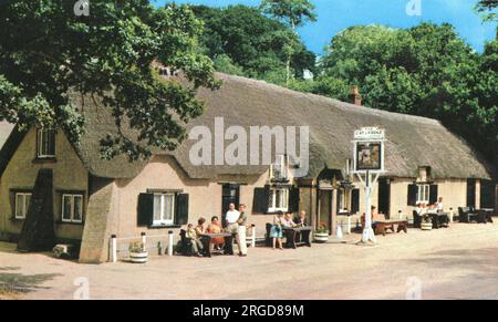 The Cat and Fiddle, Inn, vicino a Christchurch, New Forest, Dorset Foto Stock