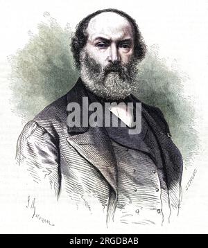 PIERRE ETIENNE THEODORE ROUSSEAU artista paesaggista francese [non le Douanier Rousseau] Foto Stock