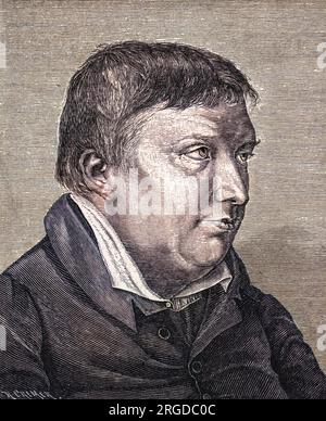 KARL WILHELM FRIEDRICH von SCHLEGEL scrittore tedesco Foto Stock