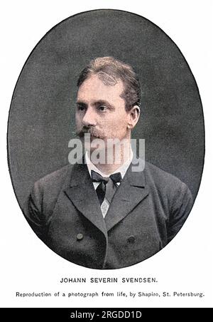 JOHAN SEVERIN SVENDSEN musicista norvegese Foto Stock