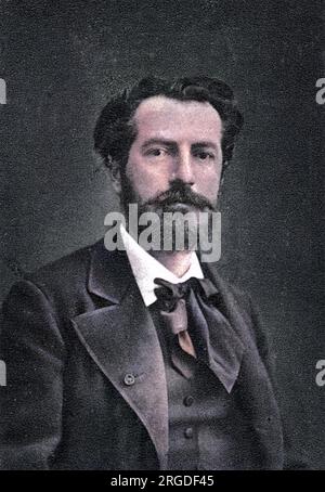 Frederic Auguste Bartholdi (1834 - 1894), scultore alsaziano, meglio conosciuto per la Statua della libertà eretta nel porto di New York nel 1885 come dono dei francesi : foto 1880. Foto Stock