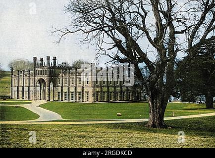 Vista di Donington Hall, vicino a Derby, famosa durante gli anni 1914 - 1918 come campo di internamento per ufficiali tedeschi, preso di nuovo dal governo nel 1939 per servire lo stesso scopo durante la seconda guerra mondiale. Foto Stock