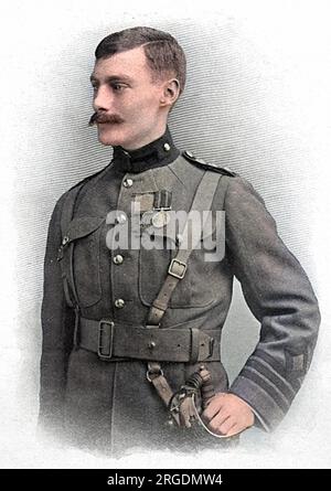 Tenente colonnello Arthur Martin-Leake, VC and Bar, VD, FRCS (4 aprile 1874 – 22 giugno 1953), doppio destinatario inglese della Victoria Cross. Fu premiato per la prima volta nel 1902 durante la seconda guerra boera. Mentre prestava servizio come capitano chirurgo nella South African Constabulary, trattò i soldati feriti sotto il fuoco durante un'azione a Vlakfontein. Gli spararono tre volte e rifiutarono l'acqua fino a quando i suoi compagni non ne avevano offerto un po'. Vinse il suo secondo V.C. all'età di 40 anni nel novembre 1914 mentre prestava servizio presso il Royal Army Medical Corps vicino a Zonnebeke, in Belgio. Ha salvato un certo numero di soldati feriti Foto Stock