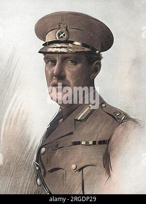 Tenente generale Sir John Steven Cowans, KCB, MVO (1862 - 1921), Quartiermastro generale e membro del Consiglio dell'esercito durante la grande Guerra in un ritratto a matita del tenente Percival Anderson. Foto Stock