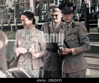 Il duca e la duchessa di Windsor alle Bahamas nel 1940 circa. Il duca era di stanza lì come governatore durante la seconda guerra mondiale. Foto Stock