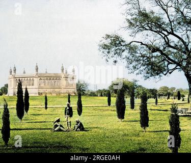 Memorial Well, Cawnpore (Kanpur), Lucknow, India. È associato all'ammutinamento indiano del 1857. Foto Stock