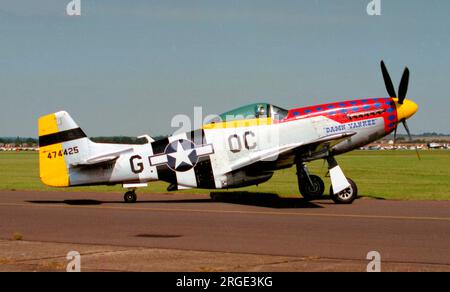 North American P-51D Mustang N11T 'Damn Yankee' (msn 122-40965), a Duxford. Foto Stock