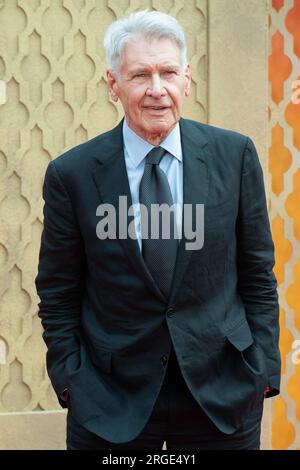 Harrison Ford partecipa alla premiere britannica di "Indiana Jones and the Dial of Destiny" a Cineworld, Leicester Square, Londra, Inghilterra, Regno Unito lunedì 26 giugno Foto Stock
