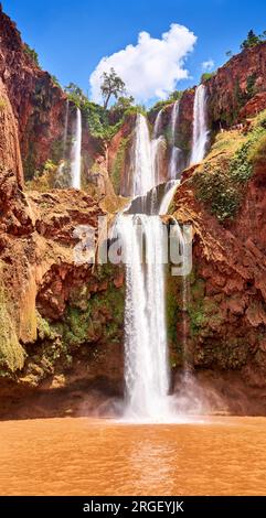 Escursione Cascate Ouzoud, Beni Mellal, Marocco, Africa Foto Stock