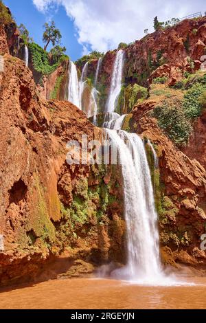 Escursione Cascate Ouzoud, Beni Mellal, Marocco, Africa Foto Stock