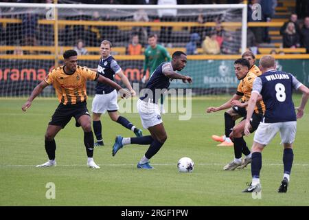 Southport contro Warrington Town 5 agosto 2023 Big Help Stadium .Southport. Vanarama National League North. Southport 0 Warrington Town 4 Foto Stock