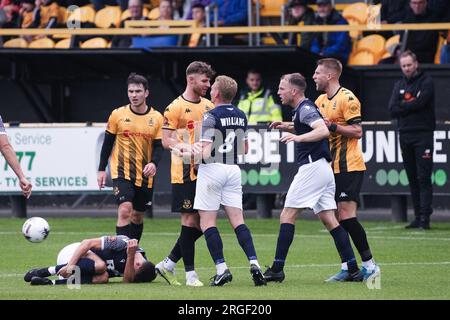 Southport contro Warrington Town 5 agosto 2023 Big Help Stadium .Southport. Vanarama National League North. Southport 0 Warrington Town 4 Foto Stock